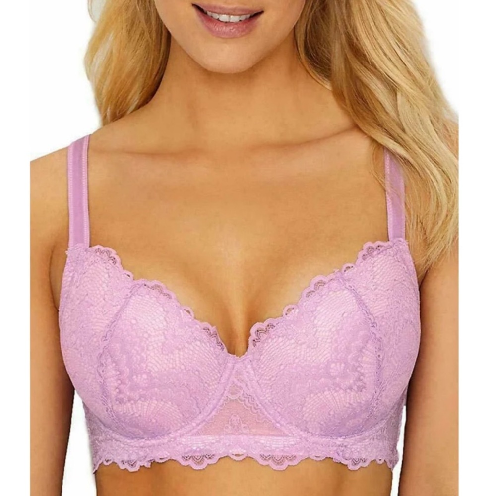 CAMIO MIO Lilac Lace Balcony Underwire Bra 32D